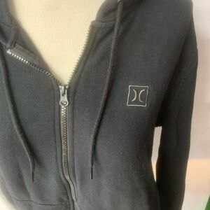 Hurley Black Zip-Up Hoodie size S